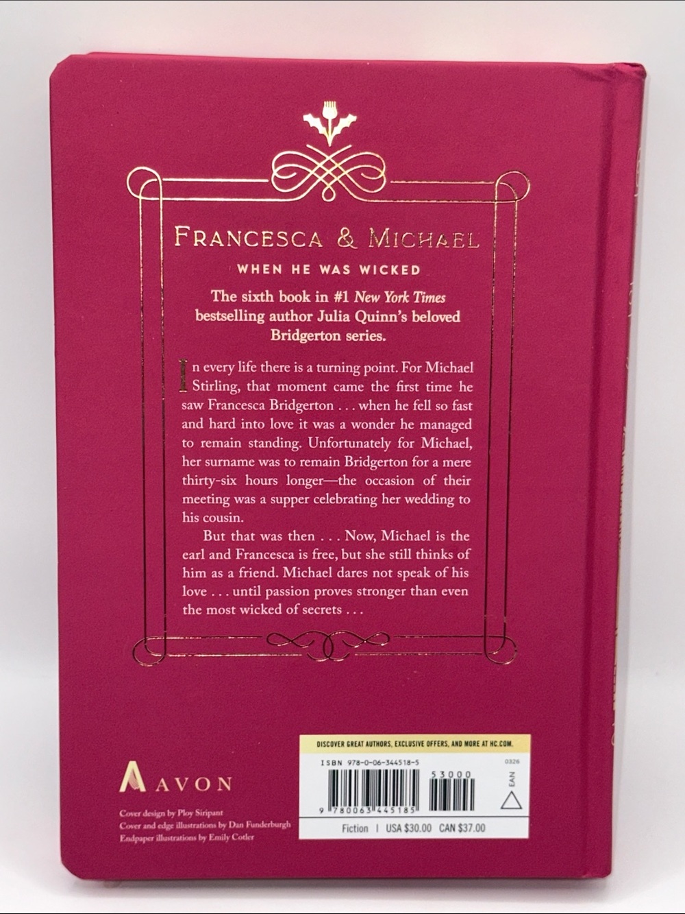 Bridgerton 'When He Was Wicked' Embellished Hardcover Book - Picture 5 of 7